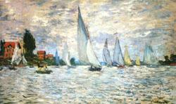 Claude Monet The Barks Regatta at Argenteuil Spain oil painting art